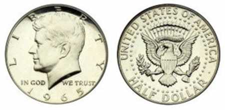 1965 Kennedy Half Dollar Value Chart